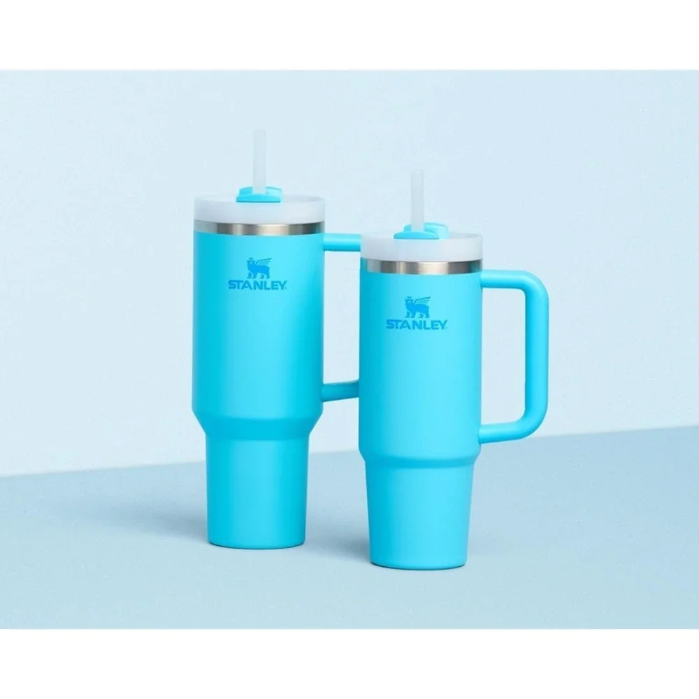 Stanley Flowstate Quencher H2.0 30 oz Tumbler Insulated Cup - Splash Blue - Picture 6 of 12